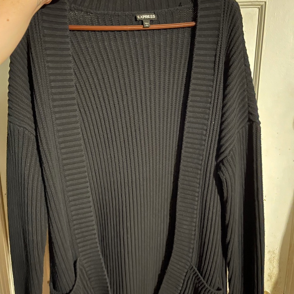 Black express cardigan